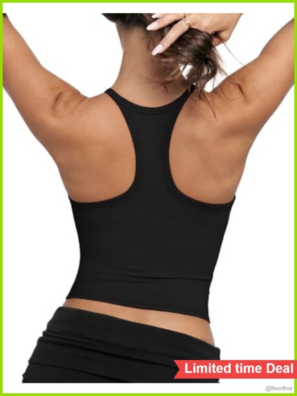 Padded Racerback Workout Tank Tops with Built in Bra for Women